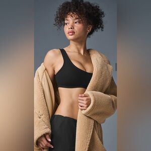ALO Yoga Women's Cozy Beige Teddy Jacket